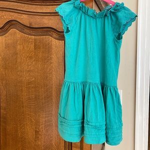 Mini Boden Broderie Detail Jersey Dress